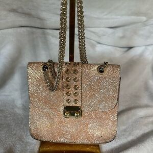 Cuir Rose metallic studded bag